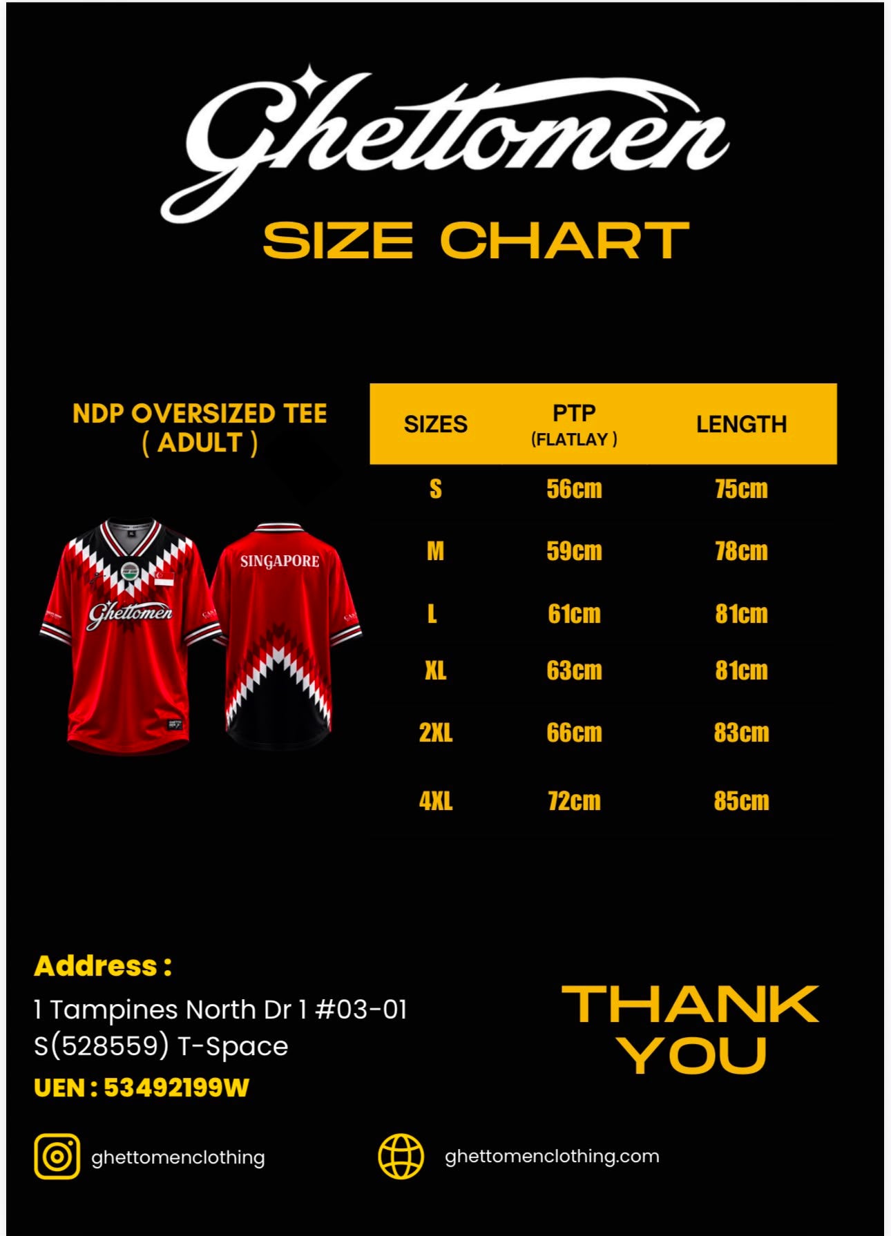 ADULT "NDP" OVERSIZED JERSEYS