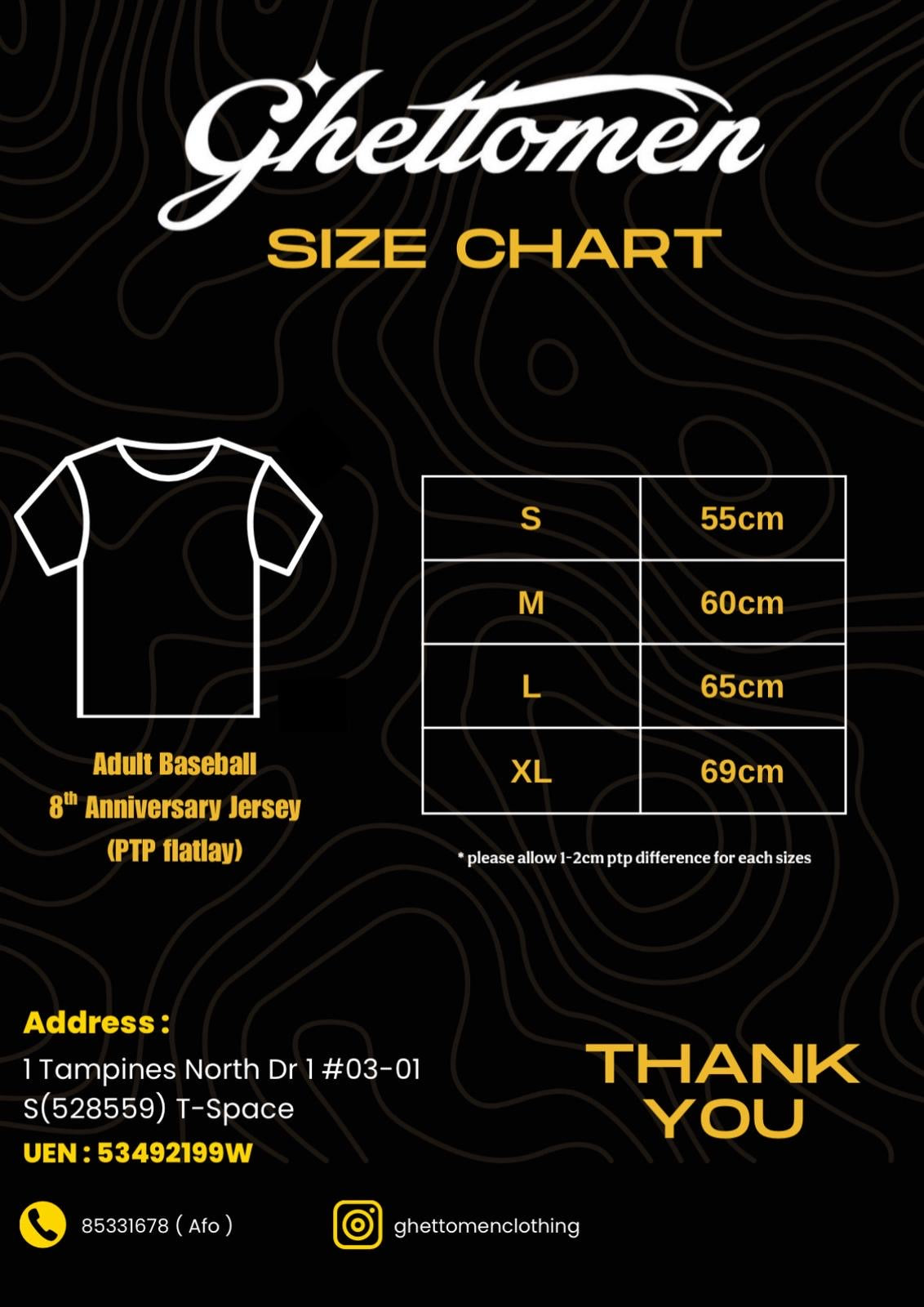 8TH ANNIVESARY BASEBALL JERSEY (ADULT)