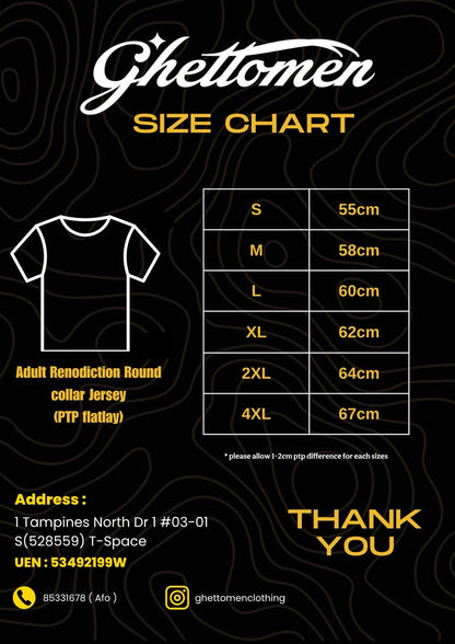 "ROUND RENODICTION" OVERSIZED JERSEY