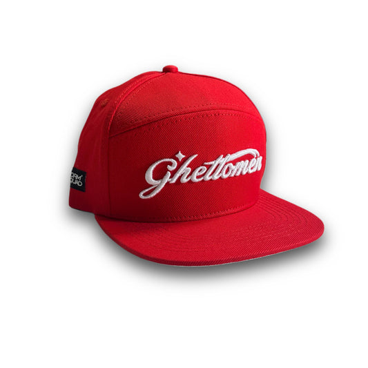 7 Panel Cap Signature Red/White