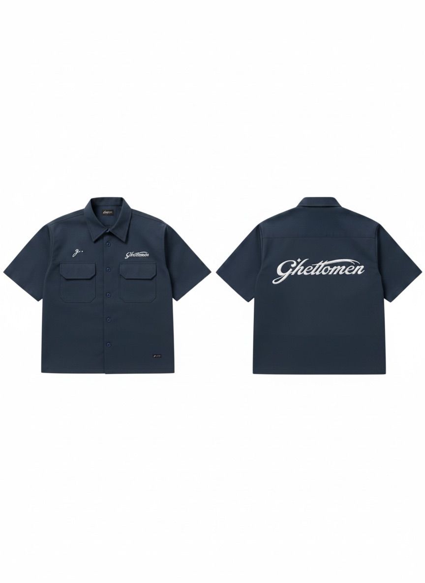 GHETTOMEN WORKSHIRT (NAVY)