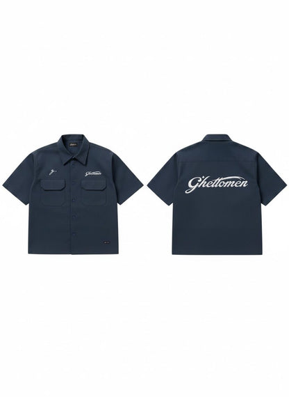 GHETTOMEN WORKSHIRT (NAVY)