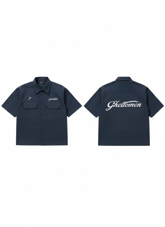 GHETTOMEN WORKSHIRT (NAVY)