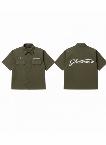 GHETTOMEN WORKSHIRT (GREEN)