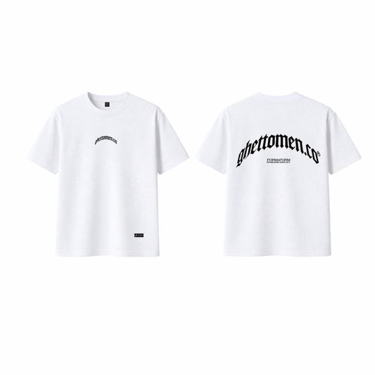 "GHETTOMEN.CO" OVERSIZED TEE (WHITE)