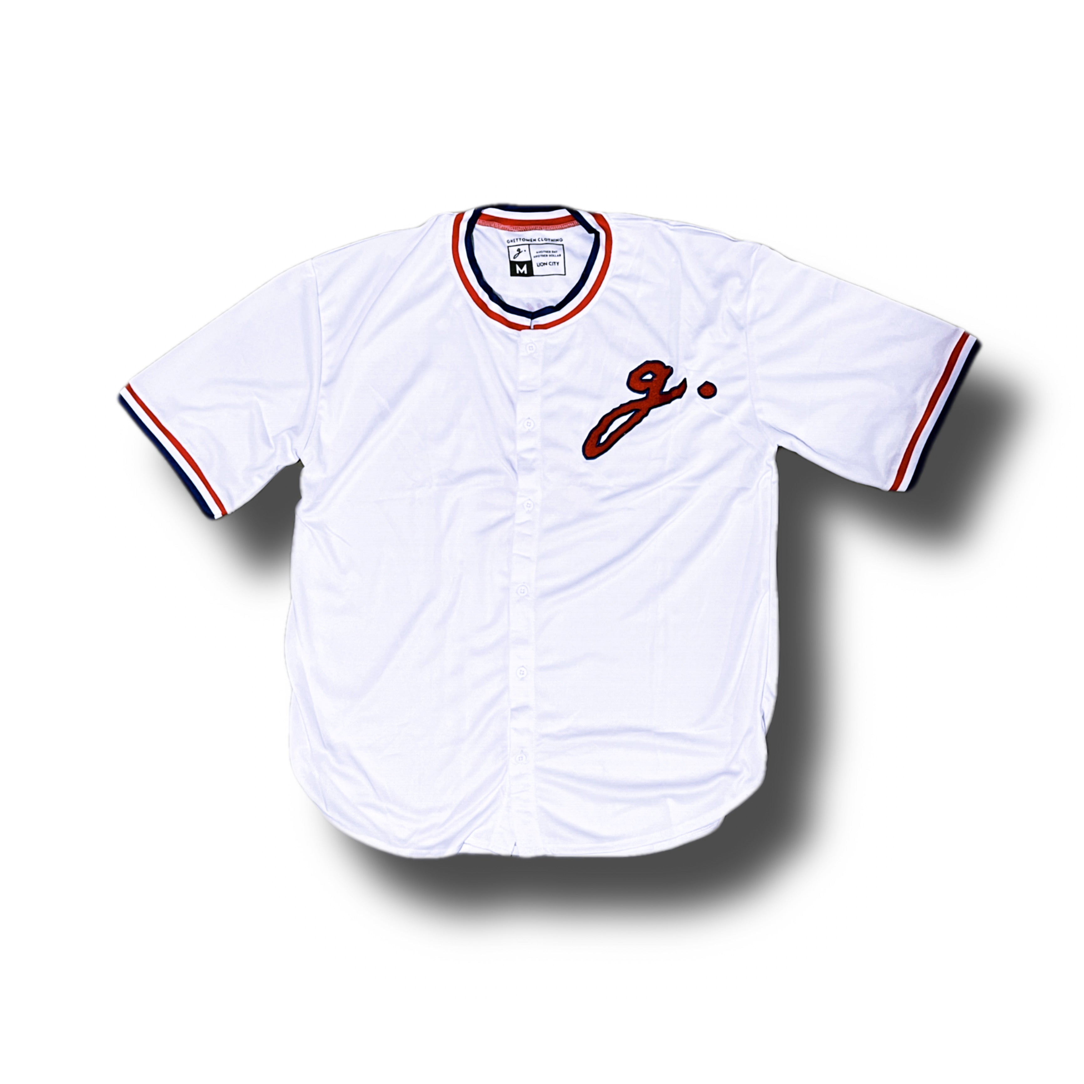 Oversized Baseball Jersey in White