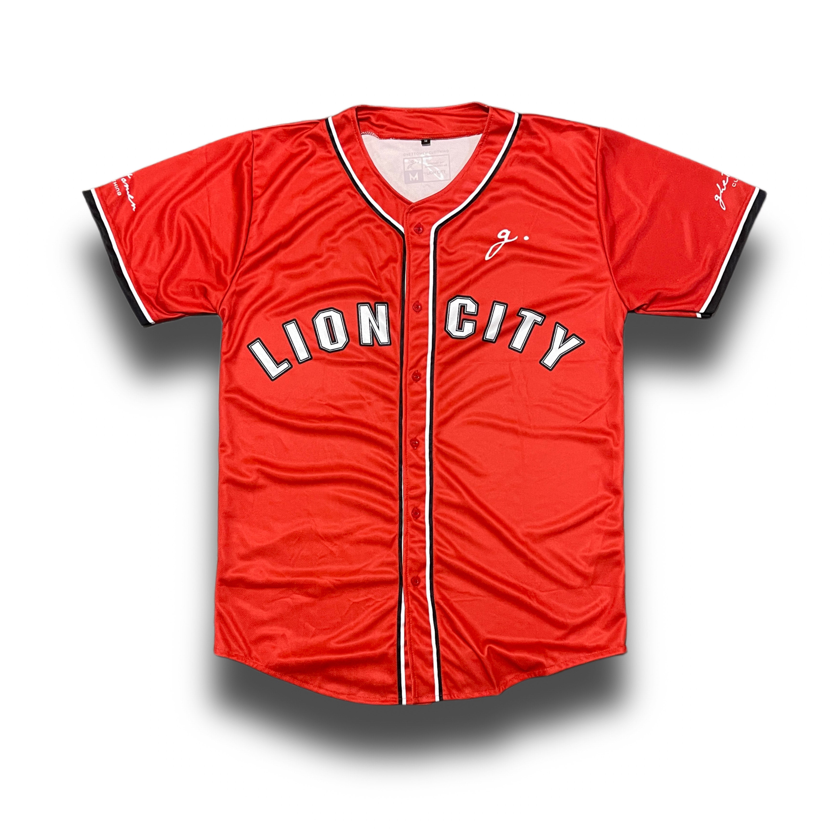 retro-city-threads Sloth Pirates Baseball Jersey (Red) 3XL